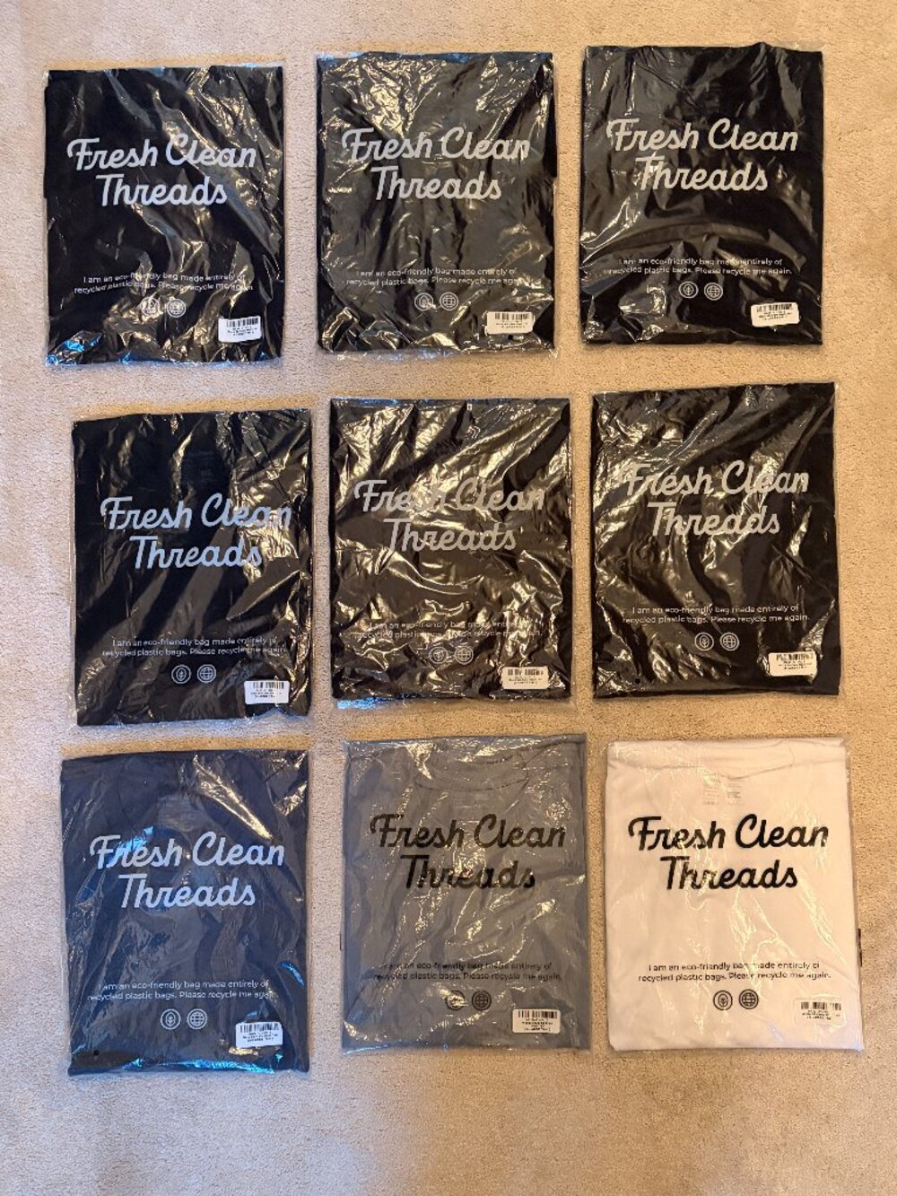 Fresh Clean Threads Crew Neck Shirts Brand New NIP - Size XL Tall